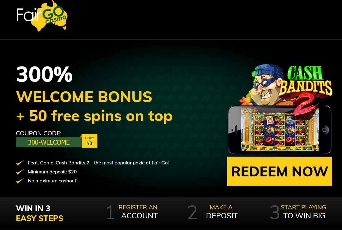 300%
                                          WELCOME BONUS + 50 free spins
                                          on top
